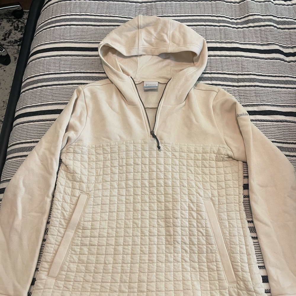 Columbia Cream Quilted Women's Hoodie